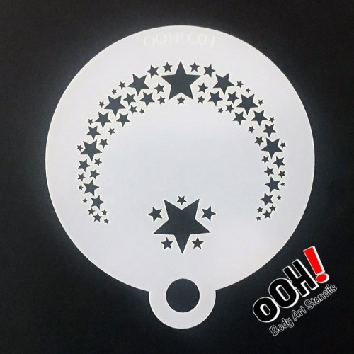 Ooh Body Art Stencil Flip Star (Star Flip C01)